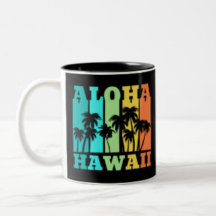 Aloha Hawaii Two-Tone Coffee Mug
