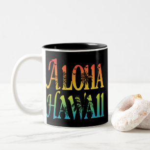 Aloha Hawaii Two-Tone Coffee Mug