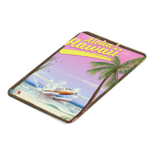 Aloha! Hawaii Vintage style travel poster Magnet