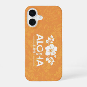 Aloha Hawaii with Orange Hibiscus Phone Case