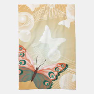 Aloha Hawaiian Butterfly Wedding Love Art Destiny Kitchen Towel