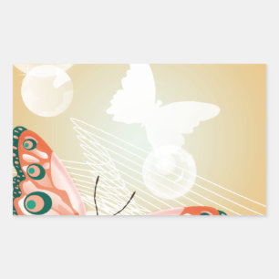 Aloha Hawaiian Butterfly Wedding Love Art Destiny Sticker