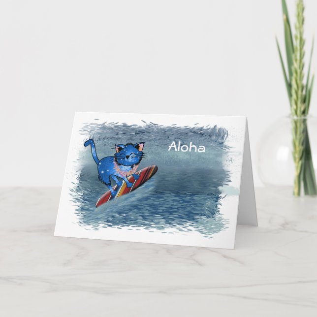 Aloha Hawaiian Christmas Holiday Card (Front)