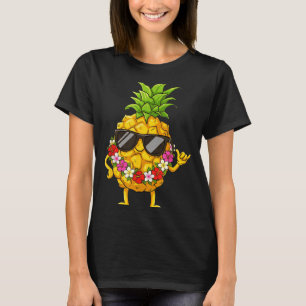 Aloha Hawaiian Cute Ne Shaka Hibiscus Kids Girls T-Shirt