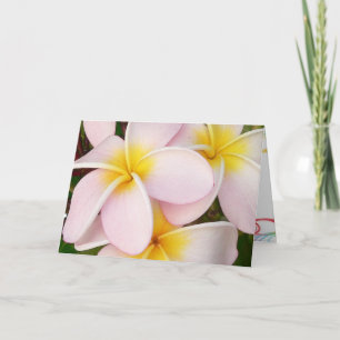 Aloha Hawaiian Frangipani Blossoms Bridal Shower Invitation