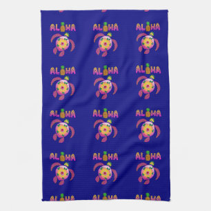Aloha Hawaiian Honu Turtle Kitchen Towel