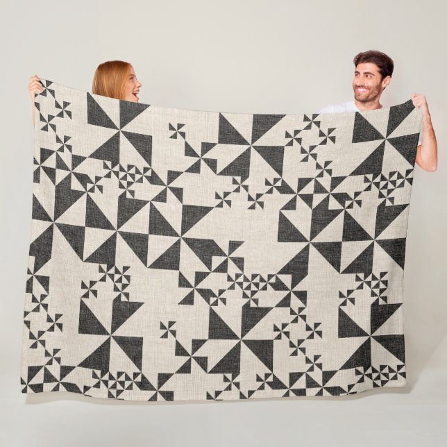 Aloha Hawaiian pattern print Fleece Blanket (In Situ)