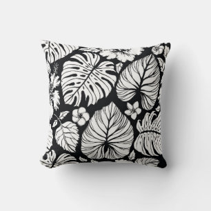 Aloha Hawaiian Shirt Seamless Background Pattern.  Throw Pillow