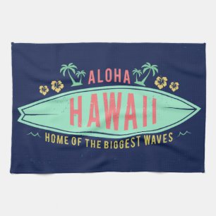 Aloha Hawaiian Surfer hand towel