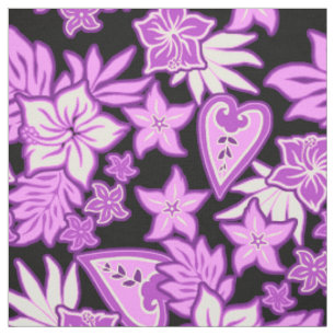 Aloha Heart Hawaiian Hibiscus Tropical Fabric