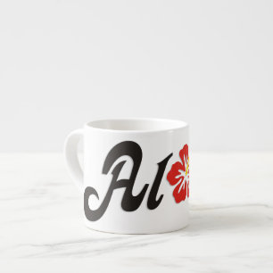 Aloha Hibiscus - flat Hawaii design + your ideas Espresso Cup