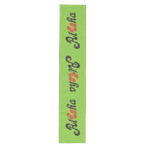 Aloha Hibiscus - flat Hawaii design + your ideas Medium Table Runner