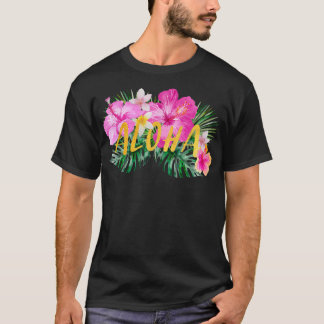 Aloha Hibiscus Flowers T-Shirt