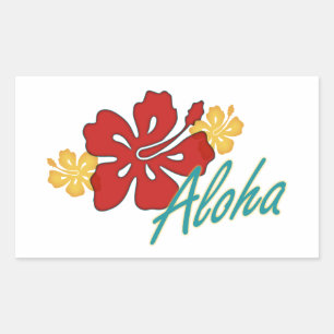 Aloha Hibiscus Sticker