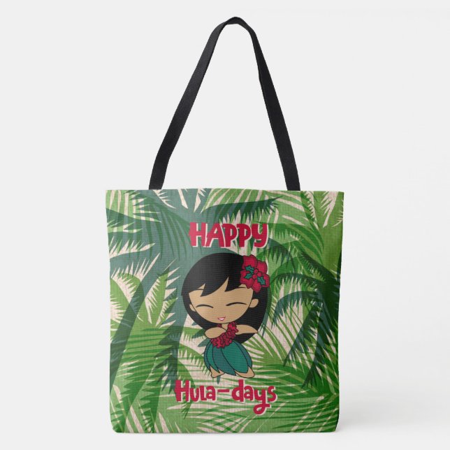 Aloha Honeys Christmas Holiday Hula Girl Beach sac (Devant)