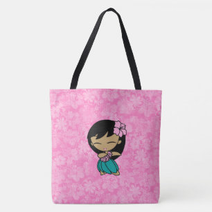 Aloha Honeys Hawaiian Pink Hula Girl Beach sac