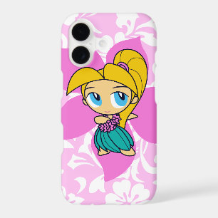 Aloha Honeys Hawaiian Pink Pareau Hula Girl