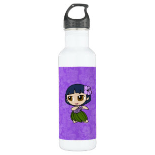 Aloha Honeys Hula Girl Hibiscus 710 Ml Water Bottle