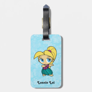 Aloha Honeys Hula Girl Hibiscus Luggage Tags