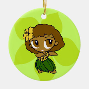 Aloha Honeys Hula Girl Ornements