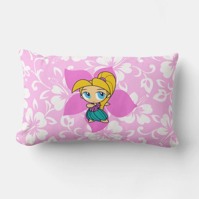 Aloha Honeys Hula Girl Reversible Lumbar Coussins (Recto)