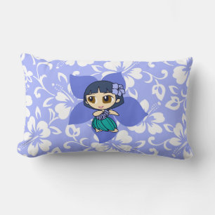 Aloha Honeys Hula Girl Reversible Lumbar Pillows