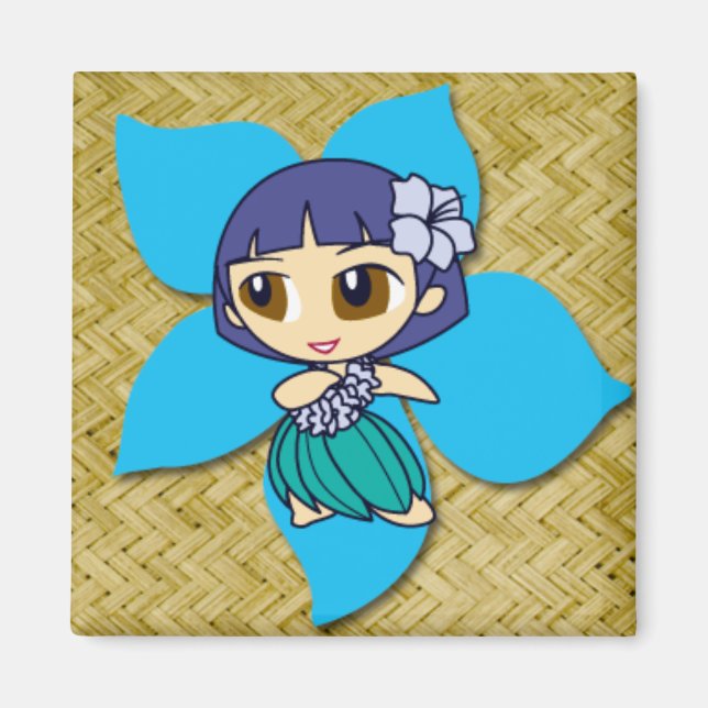 Aloha Honeys Hula Magnet (Devant)