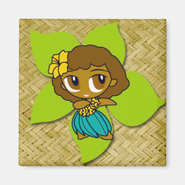 Aloha Honeys Hula Magnet (Devant)