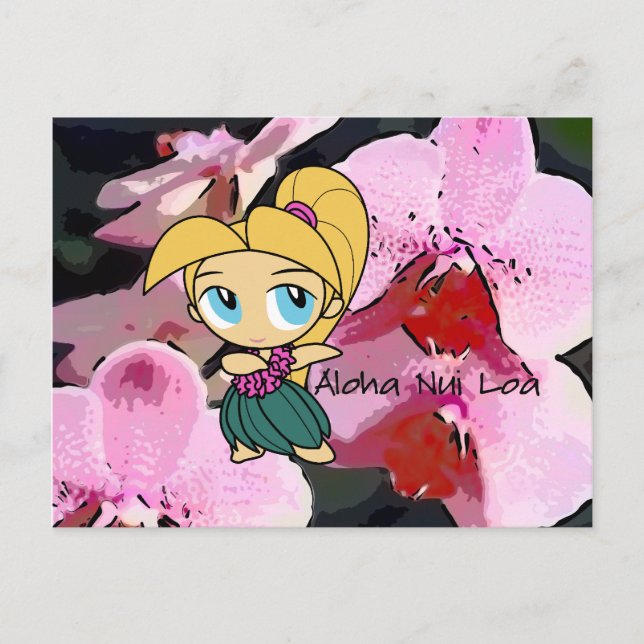 Aloha Honeys Luau & Cartes postales de voeux (Devant)