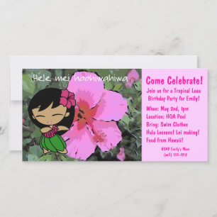 Aloha Honeys Luau Invitation