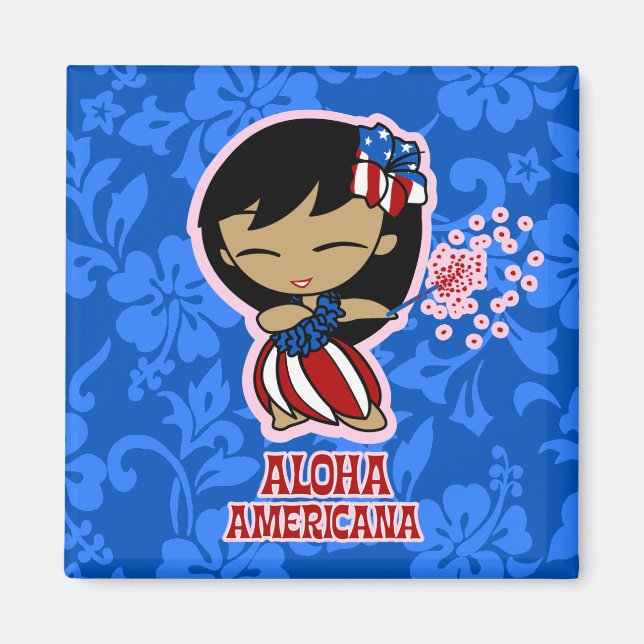 Aloha Honeys Pirate Hula Magnet fille (Devant)