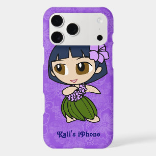 Aloha Honeys Purple Hula Girl Hawaiian Hibiscus