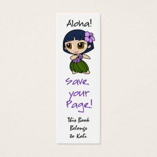 Aloha Honeys Skinny Bookmark Cards