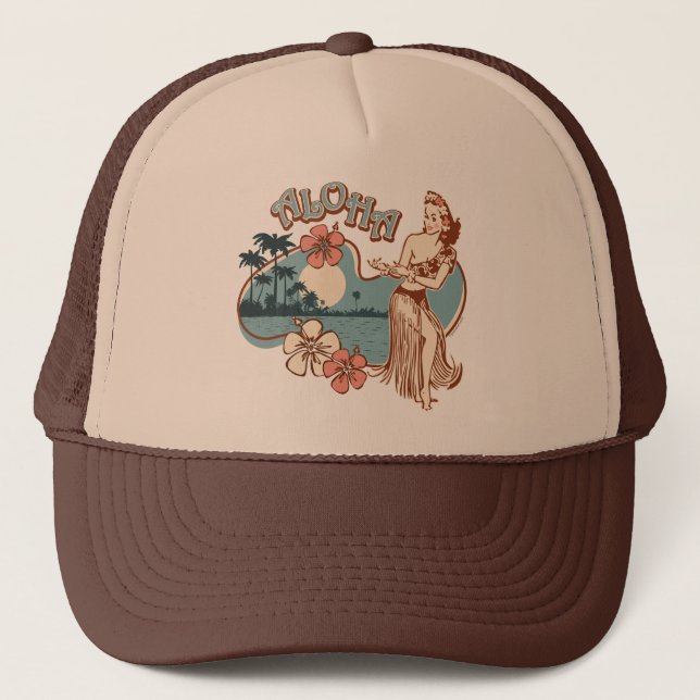 Aloha Hula Girl Hat (Front)