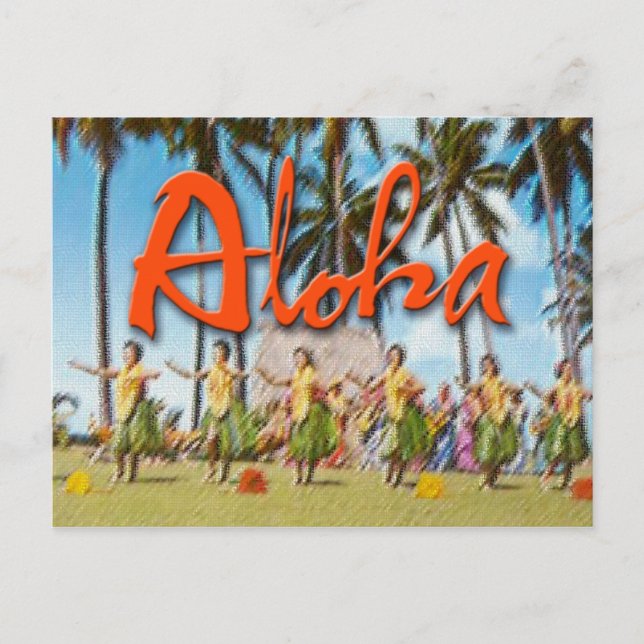 Aloha Hula Postcard (Front)