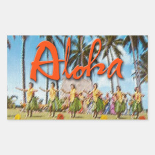 Aloha Hula Sticker