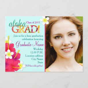 Aloha invitation florale de partie de Luau