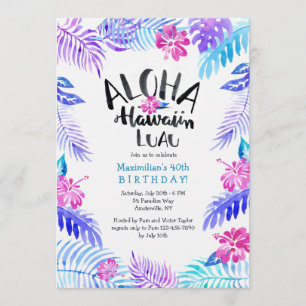 Aloha invitation hawaïenne