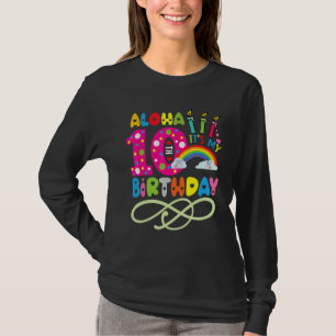 Aloha It's My 10th Birthday Hawaiian Toddler Luau T-Shirt