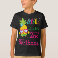 Aloha It's My 2nd Birthday Hawaii Sunglasses Fruit