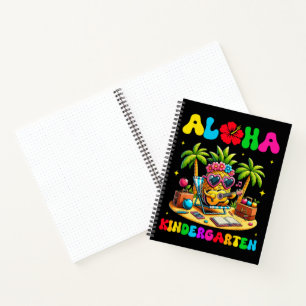 Aloha Kindergarten Pineapple Hawaii Back to School Notebook