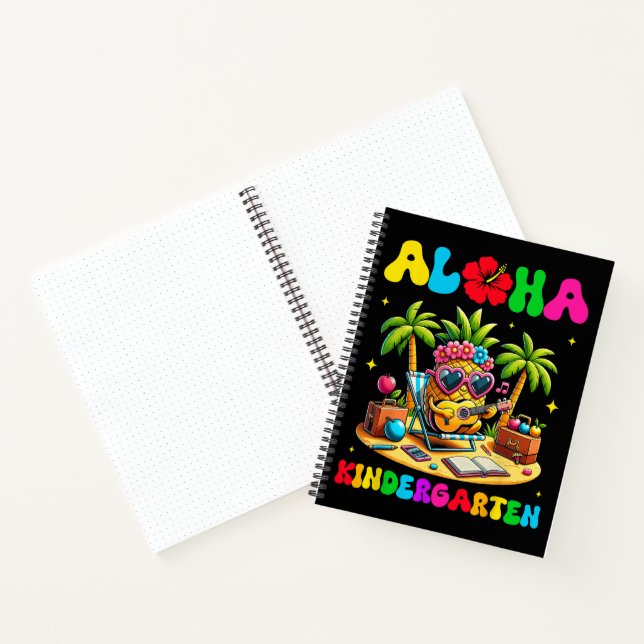 Aloha Kindergarten Pineapple Hawaii Back to School Notebook (Inside)