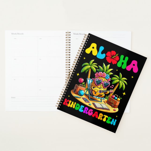 Aloha Kindergarten Pineapple Hawaii Back to School Planner (Display)
