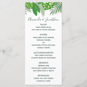 Aloha Luau menu Mariage Hawaiian Aloha Luau