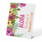 Aloha Luau Tropical Party Banner