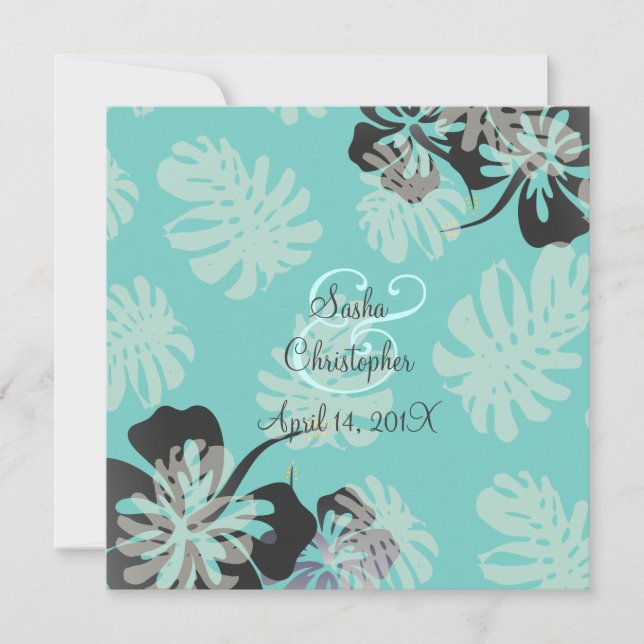 Aloha/Luau  Wedding Invitations (Front)
