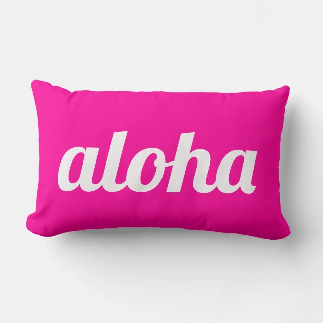 Aloha! Lumbar Pillow (Front)