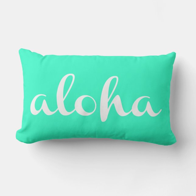 Aloha! Lumbar Pillow (Front)