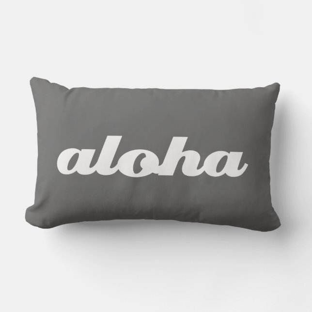 Aloha! Lumbar Pillow (Front)