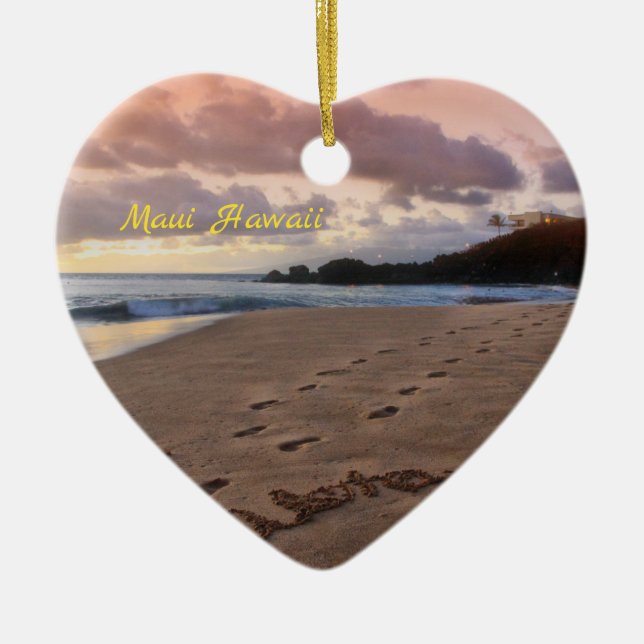 Aloha Maui Ornament (Front)
